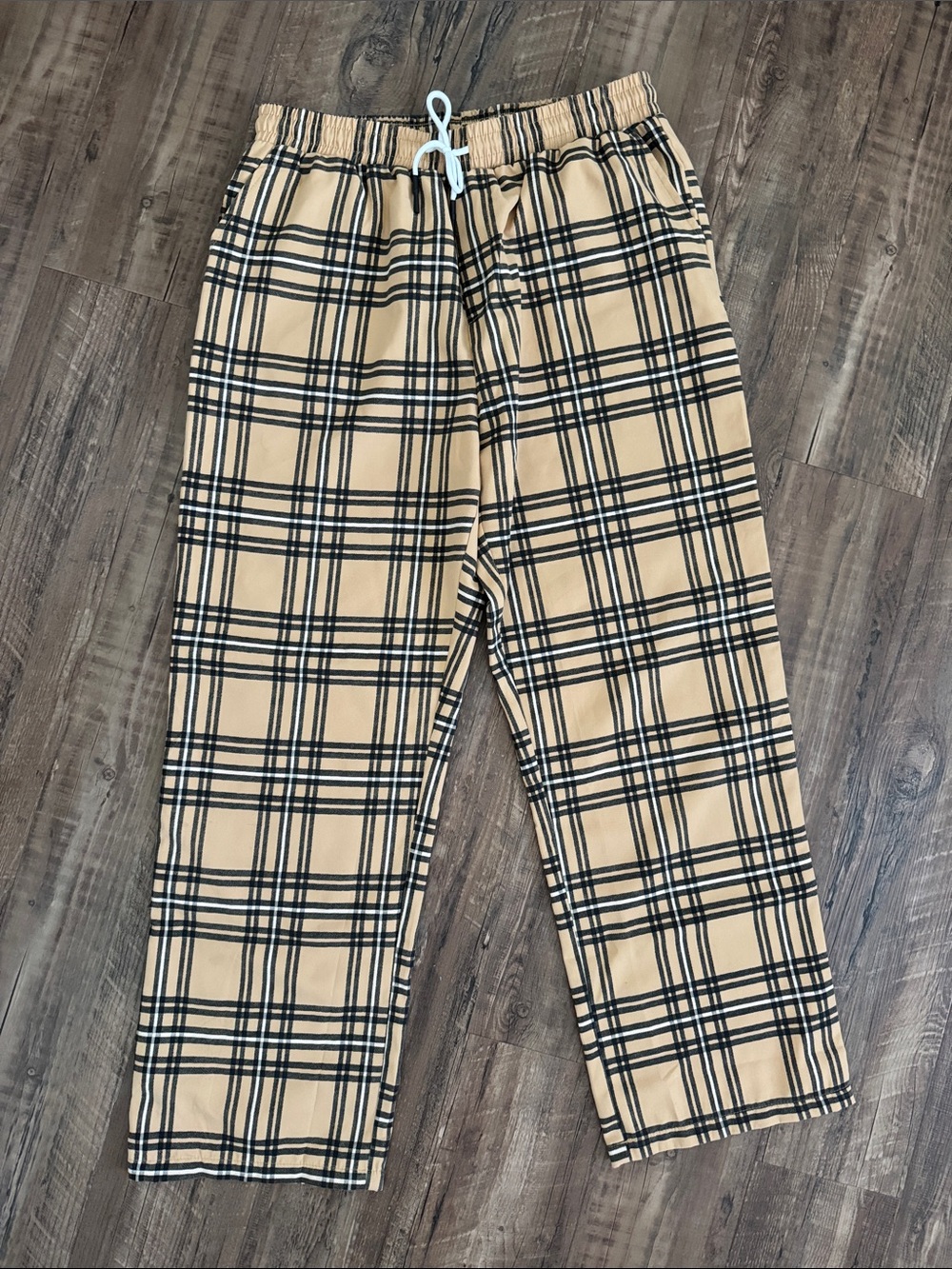 Plaid pants, ladies size Large